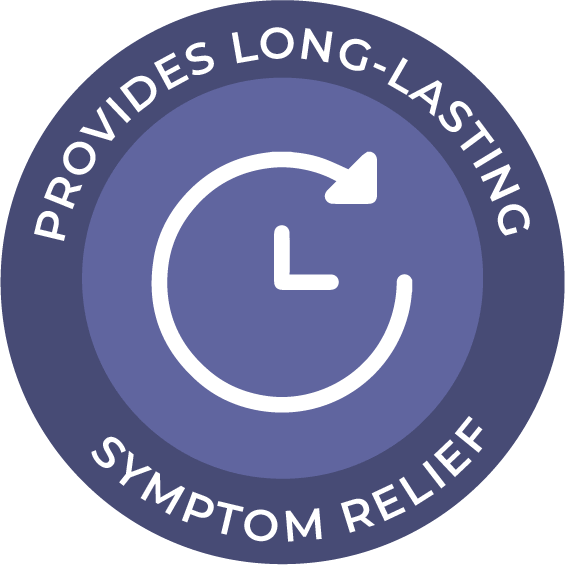 Long-Lasting Symptom Relief Icon